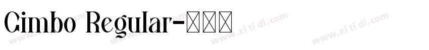 Gimbo Regular字体转换
